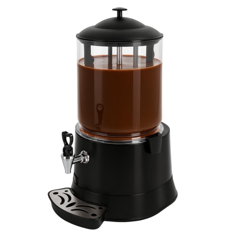 Machine à Chocolat Chaud Professionnelle 10L - Température 30 à 90°C - Mélangeur Intégré - Distribution Facile - 400 W
