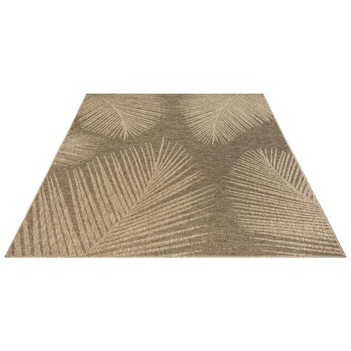 the carpet Kansas Outdoor Teppich – Wetterfester Indoor & Outdoor Teppich im Jute-Look für Balkon, Terrasse, Garten… – Ansicht 3