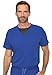 Med Couture Men’s Scrub Set Cadence One Pocket Top MC7478 & Bowen Jogger Stretchy, Ultra Soft & Easy Care Uniform MC7777, Royal, L Top/L Pant