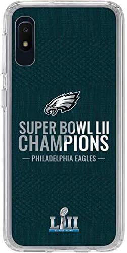 Skinit Clear Phone Case Compatible with Galaxy A10e - Officially Licensed NFL Philadelphia Eagles Design
