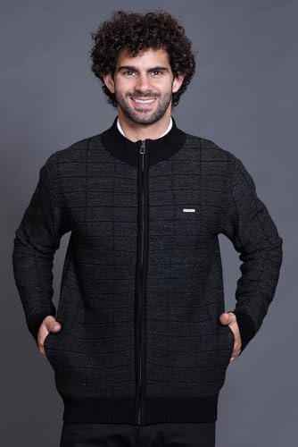 Image of GODFREY Full Sleeve Zipper Sweater for Man Winter Wear -Mens Woolen Sweaters Turtle Neck