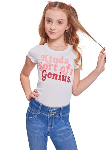 Girls' 3-Button Faded Skinny Jeans with Faux Pockets by YMI GIRLS4