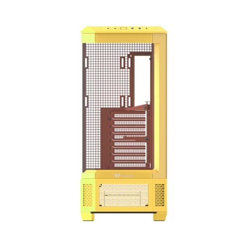 Image of Thermaltake View 600 TG; Full Tower; 420mm Radiator Support; 480mm GPU Clearance; Hidden Connector Support; Rotatable PCIe Slots; 220mm PSU Clearance; Butter Caramel; CA-11H-00FMWN-00