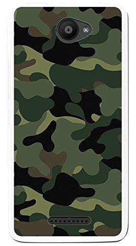 Tumundosmartphone Funda Gel TPU para BQ AQUARIS U/U Lite diseño Camuflaje Dibujos