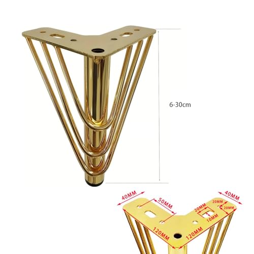 Patas doradas para muebles que elevan el estilo de tu sofá con un diseño triangular premium 5
