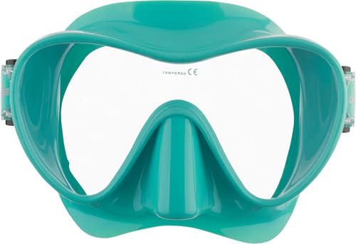 CRESSI F1 Small Máscara de Silicona Suave sin Montura para Buceo y Esnórquel, Unisex-Youth, Turquesa, Talla Única