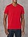 Nautica mens Short Sleeve Solid Slim Fit V-neck T-shirt T Shirt, Red, Medium US