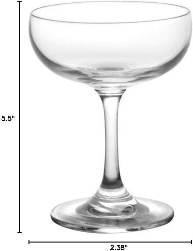 BARCONIC Glassware - 7 Ounce Coupe Glass - Case Of 24