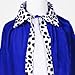 King Costume for Kids Robe Crown Scepter Set Boys Royal Prince Cape Dress Up Cosplay Blue