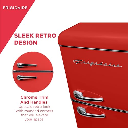 Frigidaire EFR756-RED Efr756, 2 Door Apartment Size Retro Refrigerator thumb #3
