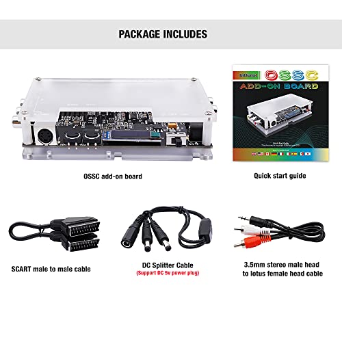 Kacenray Ossc Add-On Board, Ossc Scart Component Dual Modes Hd Video Converter, Ossc Converter With Composite And S-Video Input For Ntsc Pal Game Console #TOP6