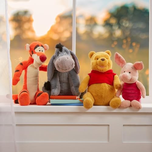 Disney 412312639593 Store Official Pooh Medium Soft Toy For Kids, Cuddly Character With Fuzzy Texture And Embroidered Details, Red T-Shirt, Plushy Suitable thumb #5
