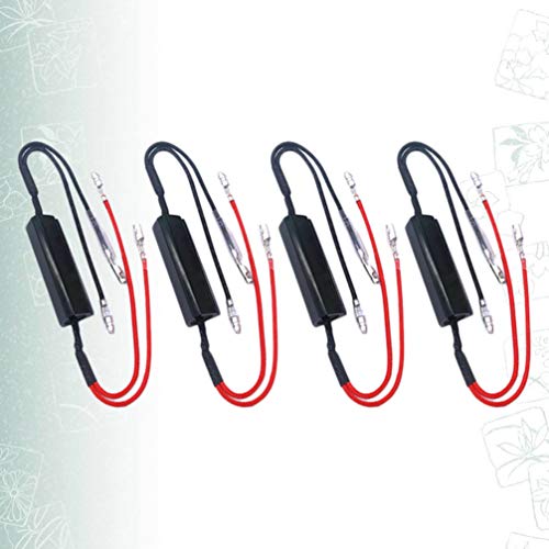Wakauto 4Pcs Resistor de Motocicleta Led Pisca-Pisca 21W26Ï‰ Adaptador Do Adaptador Do Indicador Do