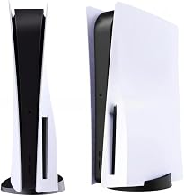 Faceplate Cover for PS5 (Disc/Digital Edition),Console Replacement Plate,Protective Shell Panels Accessories for PlayStation 5 (Disc Edition,white)