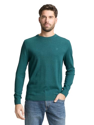 Pull-Over Homme TOM TAILOR en maille col rond pour un style casual au quotidien