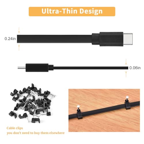 Image of 2 Pack 25FT Power Extension Cable Compatible with Wyze Cam v4 /v3 /OG,Wyze Cam Pan v3 /v4,Blink,eufy,NestCam Indoor,Amazon Cloud Camera,USB A to USB C (Black)