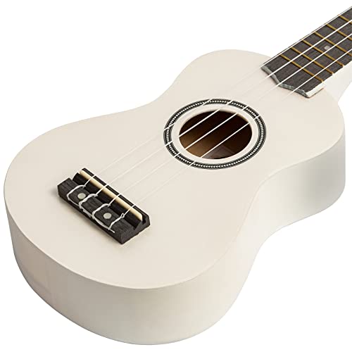 Ukulélé Soprano TIGER UKE7 Blanc : Le Cadeau Musical Idéal avec Pack Accessoires