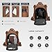 molshine Backpack,Fashion Casual Travel PU Leather Daypack Bag Shoulder Rucksack Handbags for Women HB041 (Brown)