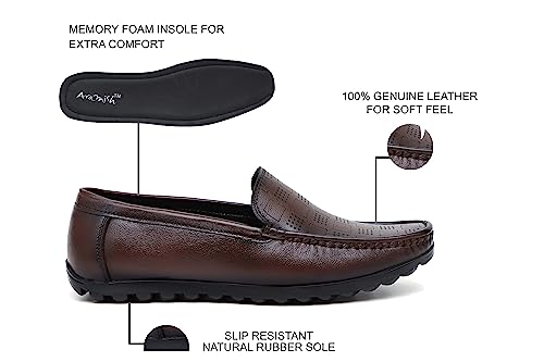 Image of ARAMISH Men's Genuine Leather Loafers