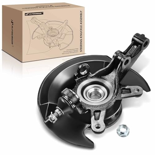 A-Premium Front Right Steering Knuckle & Wheel Bearing Hub Assembly Compatible with Honda Civic 2003 2004 2005, 1.7L, Passenger Side
