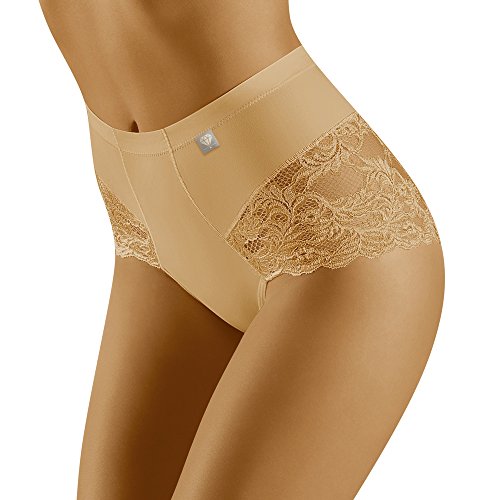 WOLBar Brgauita con Encaje para Mujeres WB406, Beige,M