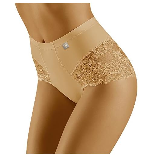WOLBar Brgauita con Encaje para Mujeres WB406, Beige,M