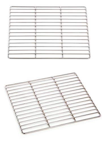 Grillrost 35 x 30 cm aus Edelstahl 304 rostfrei und elektropoliert