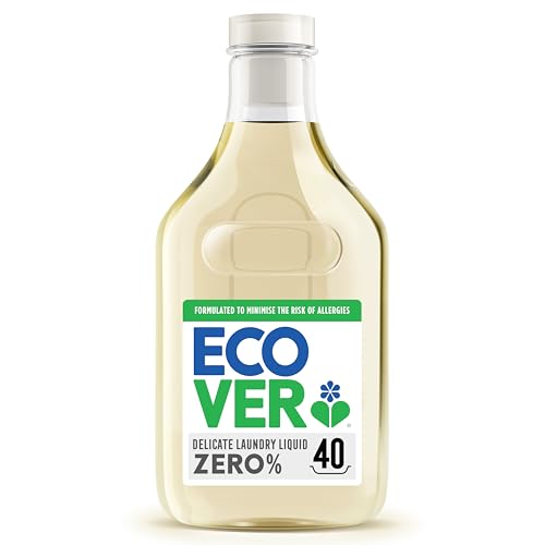 Ecover Zero Non-Bio Laundry Detergent Laundry Washing Liquid For Sensitive Skin Baby Laundry 1 x 40 Washes 1 x 1.43L