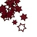 Produktbild Oblique Unique® 24 Filz Sterne Weihnachtsdeko Tischdeko Weihnachten Deko 3 Motive - Farbe wählbar (Rot)