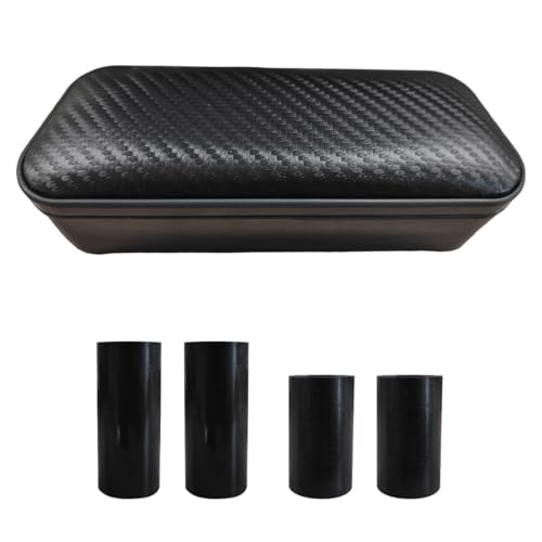 YoRise Car Armrest Support Pad, Adjustable Side Door Armrest Pillow with Storage Box, Comfortable Leather Arm Rest Cushion for Relieve Driver Arm Fatigue, Car Interior Accessories (CarbonFiber)
