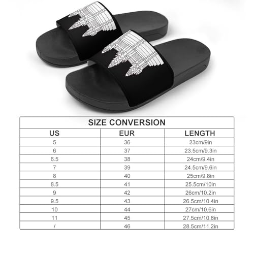 Cambodian Flag Coat of Arms House Sandals Non-Slip Bathroom Slippers Beach Summer Shoes for Men Women2