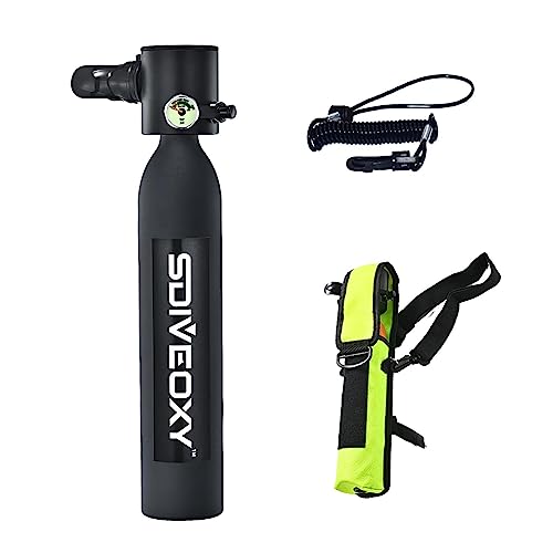 cypreason Scuba Diving Tank Equipment - Respirador para Buceo, con Bolsa Almacenamiento, 0,5 l, Bomba Mano diseño Recargable