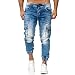 Produktbild Red Bridge Herren Jogger Denim Jeanshose Cargo Hose Narrow Leg Jeans Blau W30 L32