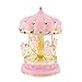 YSMLL Boîte à musique rose carrousel boîte à musique jouet anniversaire fille anniversaire noël mariage cadeau d'anniversaire