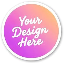 Personalized Stickers Labels, Logo Sticker Customized with Your Design Text Logo, Custom Stickers for Business Logo Wedding Birthday Hand-Made Packaging, 100 or 500 Qty