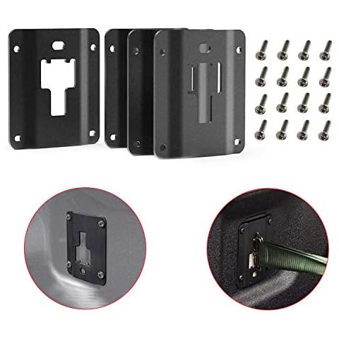 Bentolin 4Pcs Tie Down Brackets Bed Load Hook Reinforcement Panel Compatible for 2015-2021 2022 F150 F250 F350 & Raptor FL3Z-9928408-AB Cover