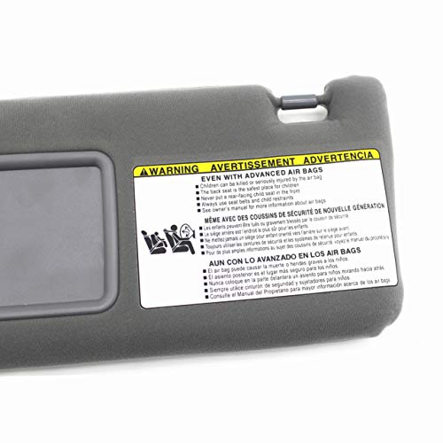 Ezzy Auto Gray Left Driver Side Sun Visor Fit For 74320-04181-B1 2005-2012 Tacoma Visor Without Light #TOP7