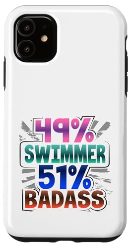 ���j�`�[�����[���A 49% �X�C�}�[ 51% Badass �X�C�}�[ �X�}�z�P�[�X iPhone 11 �p