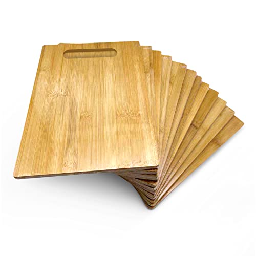 Bulk Plain Bamboo Cutting Board (Set of 12) | For Customized, Personalized Engraving Purpose | Wholesale Premium Blank Bamboo Board (Rectangular 12" X 9") by Ven-Trap - Used condition - US$49.49