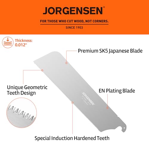 JORGENSEN Replacement Blade for 9.5 Inch Pro Pull Saw, SK5 Steel Blade, Tool-Less Quick Change, 21 TPI Cross Cut Woodworking Blade for Hardwood, Softwood by Jorgensen - Image 2
