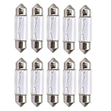 soffitte 12v 10w 28mm  baytronic 10x Glühlampe C10W Soffitte 36mm 10W 12V
