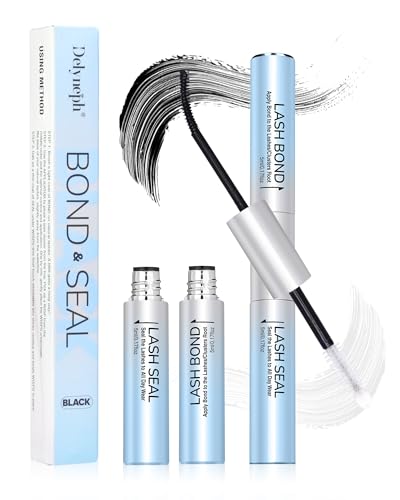 Eyelash Glue, Waterproof Lash Bond and Seal, Lash Cluster Glue, Bond and Seal Lash Glue for Eyelash...