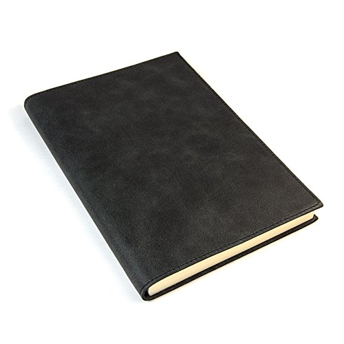 Journal en cuir italien fait main Papuro Capri noir le cadeau idéal à offrir