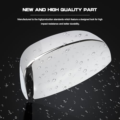 Image of 2PCS Chrome Mirror Caps Silverado Tahoe 25788157 25788156 | Chrome Finish; Durable ABS; Weather Resistant; Direct Fit; Exterior Upgrade
