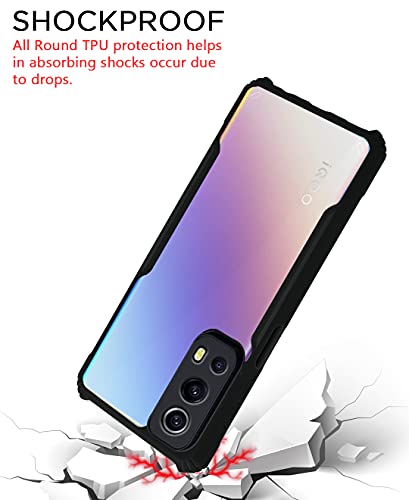 Image of Pikkme Back Cover for IQOO Z3 5G (TPU, Plastic | Eagle Black)