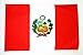 AZ FLAG Drapeau Pérou 90x60cm - Drapeau péruvien 60 x 90 cm - Drapeaux
