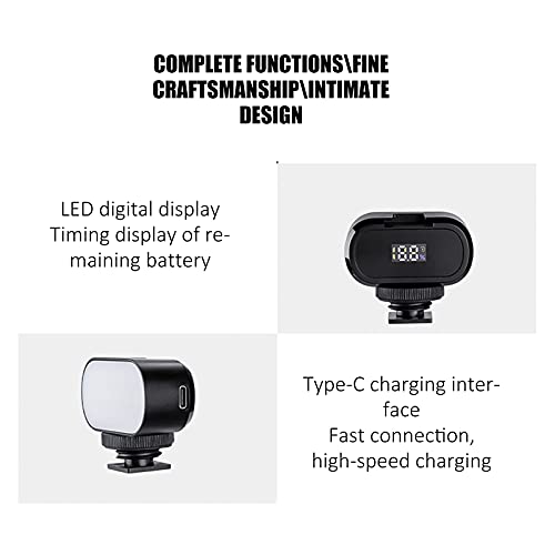 LED-Fülllicht, RGB-LED-Videoleuchte mit 8 Farbmodi, 120 Grad Lichtwinkel, tragbares Licht mit 1/4-Zoll-Blitzschuh… – Bild 3