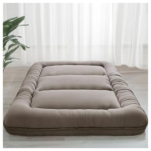 MAXYOYO 6" Extra Thick Japanese Floor Mattress Futon Mattress, Foldable Mattress Tatami Pad Floor Mattress for Adults Floor Bed Roll Up Mattress Guest Mattress, Dark Grey, Full
