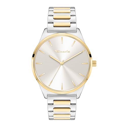 Tamaris Damen Analog Quarz Uhr mit Edelstahl Armband TT-0158-MQ