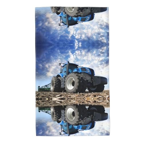 QAZWZML Toalla de playa absorbente con diseño de tractor de granja, portátil, adecuada para baño, natación y playa.
